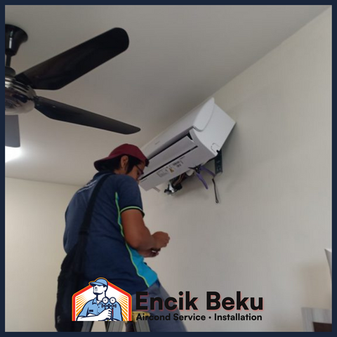 Kerja servis aircond pelanggan 6